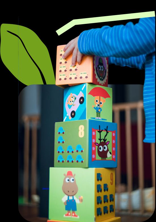 A child playing with blocks